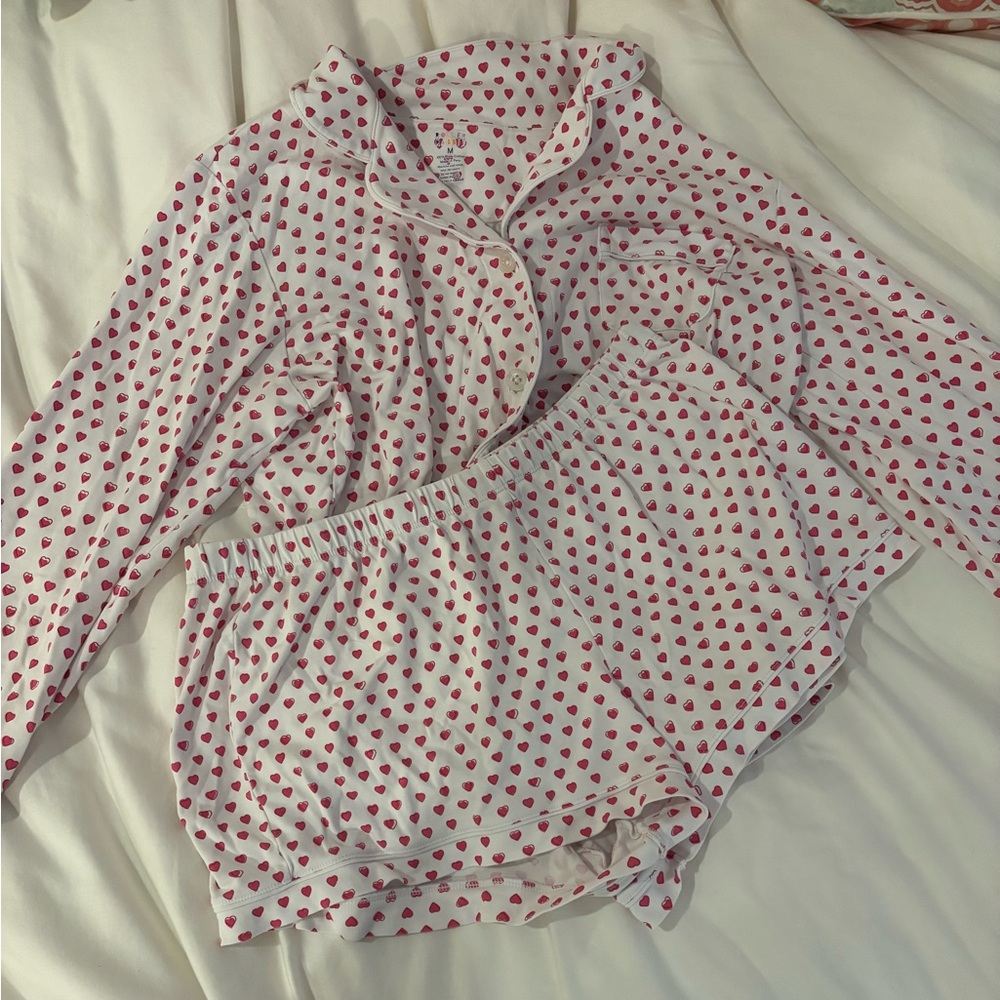 Like New Roller Rabbit Pink Heart Set (Long Sleeved Short Set)